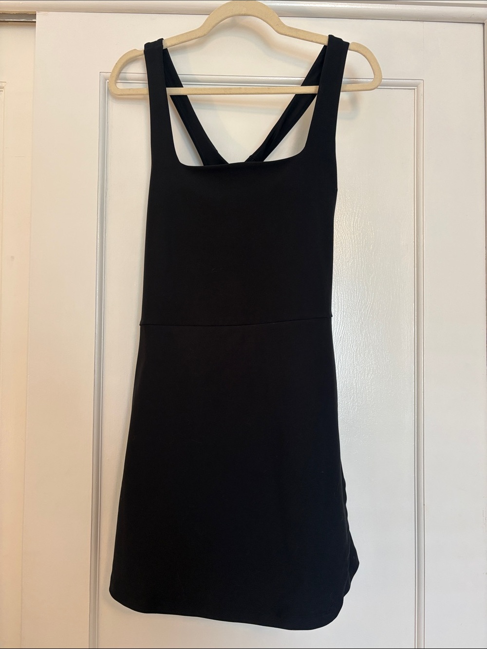 Abercrombie Classic Black Athletic Mini Dress with Crossover Back